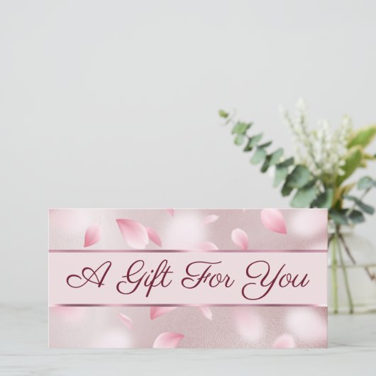 Ventilator Petals Faux-Folie Cadeaubon (Staand voorkant)