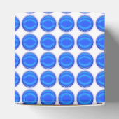 Ventilator - Rijen of blauwe Stippen Bedankdoosjes (Bovenkant)