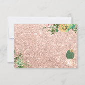 Ventilator Rustic Cactus Book for Baby Insert Kaart (Achterkant)