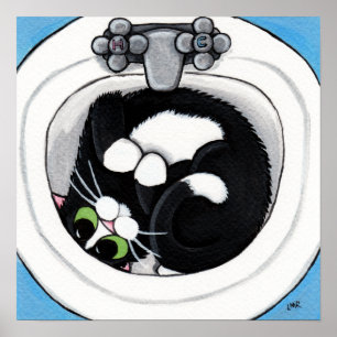 Ventilator (v2) in blauw   Kat art. Poster