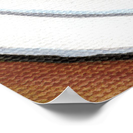 Ventilator (v3) in bruin | Kat art. Poster (Hoek)