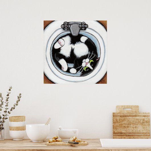 Ventilator (v3) in bruin | Kat art. Poster (Keuken)