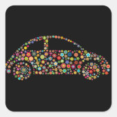 Ventilator van de ventilator vierkante sticker (Voorkant)