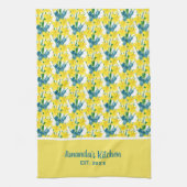 Ventilator van geel deffodils theedoek (Verticaal)