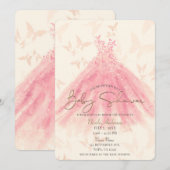 Ventilator van het Baby shower Kaart (Voorkant / Achterkant)