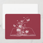 Ventilator van het boekenboek kaart (Voorkant / Achterkant)