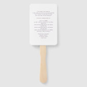 Ventilator van het programma voor het weddenschap  handwaaier (Achterkant)