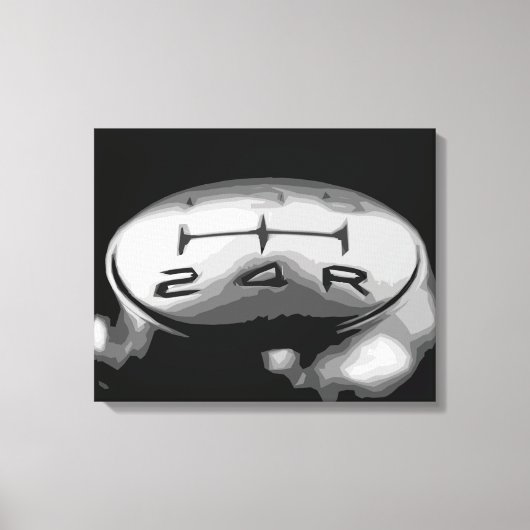 Ventilator van luxe sportauto's Eenvoudig ontwerp Canvas Afdruk (Voorkant)
