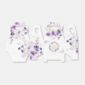 Ventilator van paars vlindervlindervaar bedankdoosjes (Uitgevouwen)