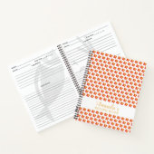 Ventilator van rood Oranje Notitieboek (Binnen)