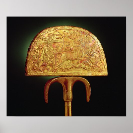 Ventilator van struisvogels, van Tutankhamun Poster (Voorkant)