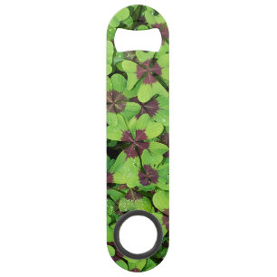 Ventilator van vier lederen klaver (sorrel) na reg speed flessenopener