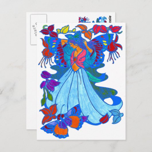 Ventilator van vlinderbloemigen briefkaart (Voorkant / Achterkant)