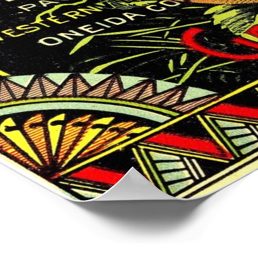 Ventilator van vlinderbloemkool poster (Hoek)