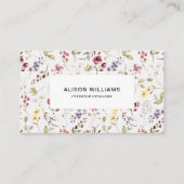 Ventilator van wildbloem QR-code Visitekaartje (Voorkant)