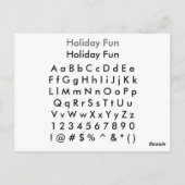 Ventilator voor feestdagen - Voorbeeldvel Zazzle l Briefkaart (Achterkant)