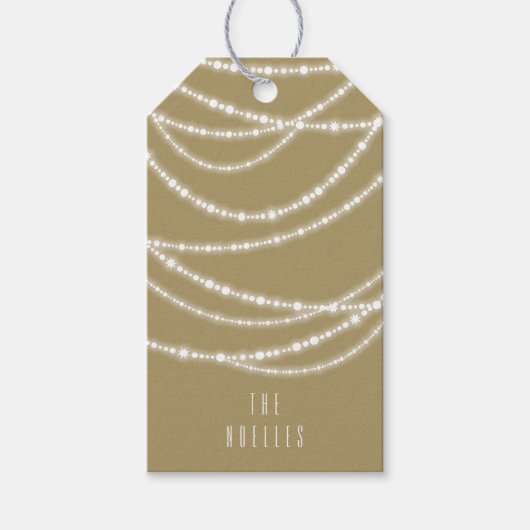 Ventilator voor fijne kerst en heldere kerstverlic cadeaulabel (Voorkant)