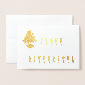 Ventilator voor fijne kerstverlichting, structuur, folie kaarten (Voorkant met envelop)