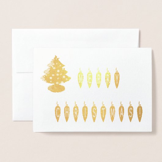 Ventilator voor fijne kerstverlichting, structuur, folie kaarten (Voorkant met envelop)