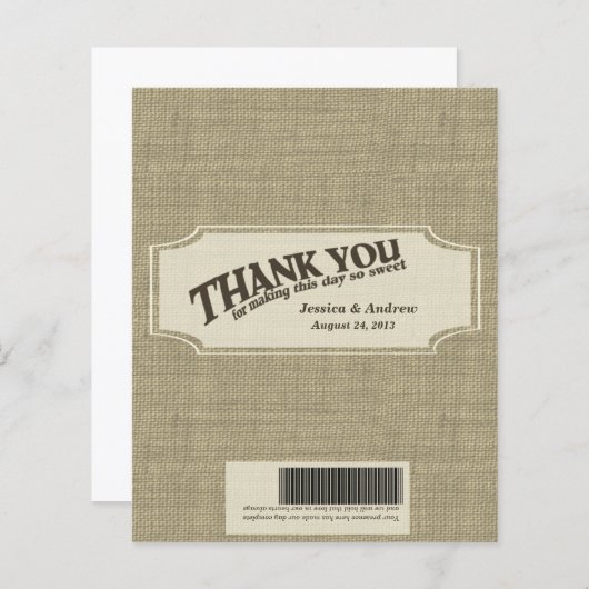 Ventilator voor Snoep van het Burlap (Voorkant / Achterkant)