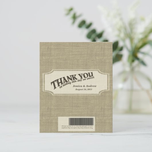 Ventilator voor Snoep van het Burlap (Staand voorkant)