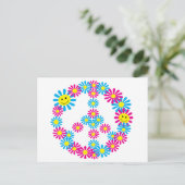 Ventilator vredesbord met gezichten briefkaart (Staand voorkant)