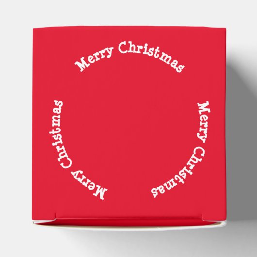 Ventilator - Vrolijk kerstfeest en boom Bedankdoosjes (Bovenkant)