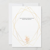 Ventilator waterverf geometrisch goudperk sinaasap save the date (Achterkant)