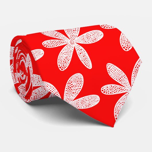  ventilator - wit op rood stropdas (Opgerold)