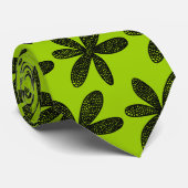  ventilator - zwart op Martian Green Stropdas (Opgerold)