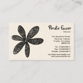 ventilator - zwart op wit (Cream Kaart) Visitekaartje (Achterkant)