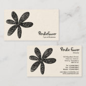 ventilator - zwart op wit (Cream Kaart) Visitekaartje (Voorkant / Achterkant)