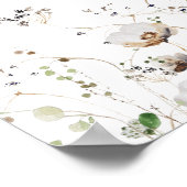 Ventilatoraanblaasbalkteken voor wilde bloemen poster (Hoek)