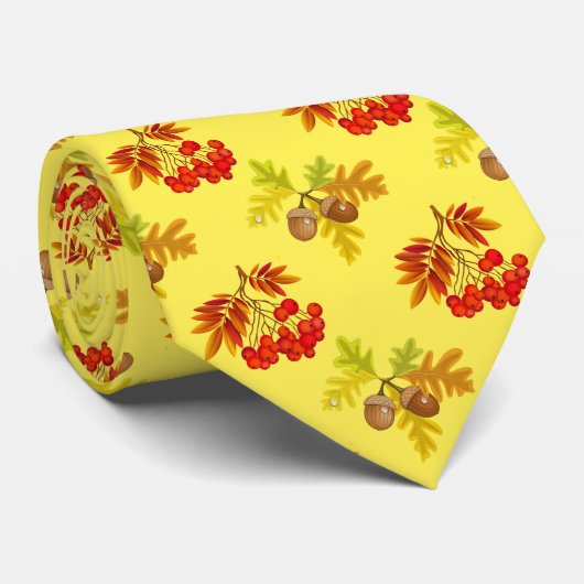 Ventilatorbessen en stropdas met eikenpatroon, van (Opgerold)