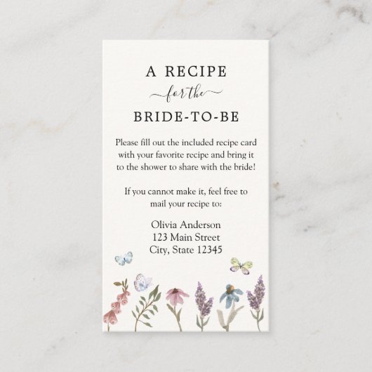 Ventilatorbloemenhok voor bridale receptie informatiekaartje (Voorkant)