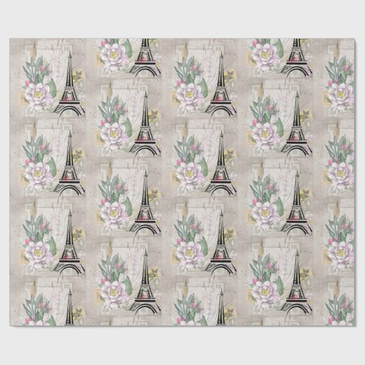  ventilatorcollage en elastiektowerpatroon cadeaupapier (Vlak)