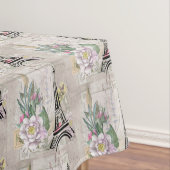 ventilatorcollage en elastiektowerpatroon tafelkleed (Voorbeeld)