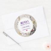  ventilatorcollage & olifantenkaarsenzeep ronde sticker (Envelop)