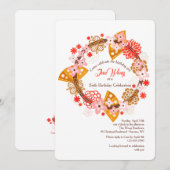 Ventilatoren en bloemen kaart (Voorkant / Achterkant)