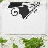 Ventilatoren met de vorm van een vlinder (Ageha) Theedoek (Gevouwen)