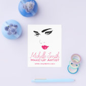 Ventilatoren roze lippen Lash Extensions Flyer (Enkel)