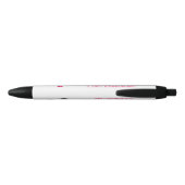 Ventilatoren roze lippen Lash Extensions Zwarte Inkt Pen (Achterkant)
