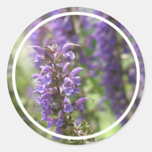 Ventilatoren van lavender ronde sticker