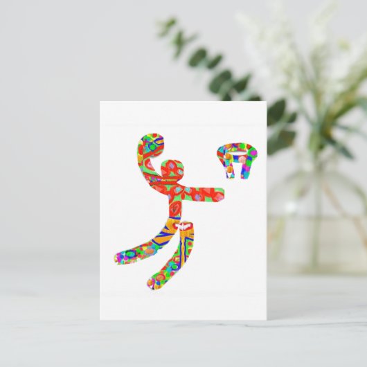 Ventilatoren van mandje briefkaart (Staand voorkant)