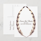 Ventilatorgrens sparen het Briefkaart van de Datum (Voorkant / Achterkant)