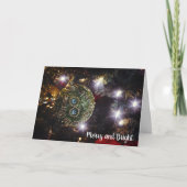 Ventilatorkaartje voor vrolijk kerstfeest kaart (Voorkant)