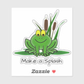 Ventilatorkikker, op maat gesneden vinylSticker Sticker (Vel)