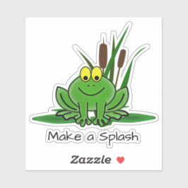 Ventilatorkikker, op maat gesneden vinylSticker Sticker