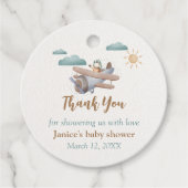 Ventilatorlabels voor Baby shower Bedankjes Labels (Voorkant)