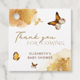 Ventilatorlabels voor Baby shower van vlinders Bedankjes Labels